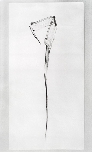 one stroke, 1999, 137 x 69 cm