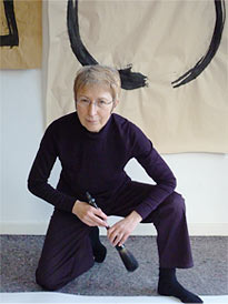 Ursula Werner im Atelier